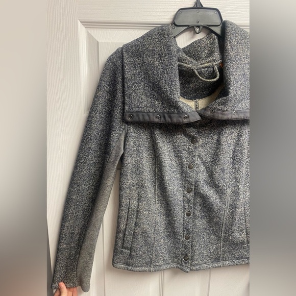 Anthropologie Saturday Sunday Cotton Blend Snap Up Soft Jacket Size Medium - Picture 2 of 6